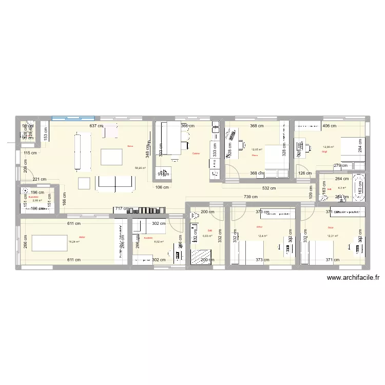 maison bloc. Plan de maison bloc. Plan de