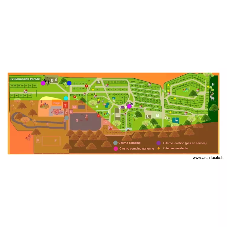 MONACO PARC - GAZ. Plan de 