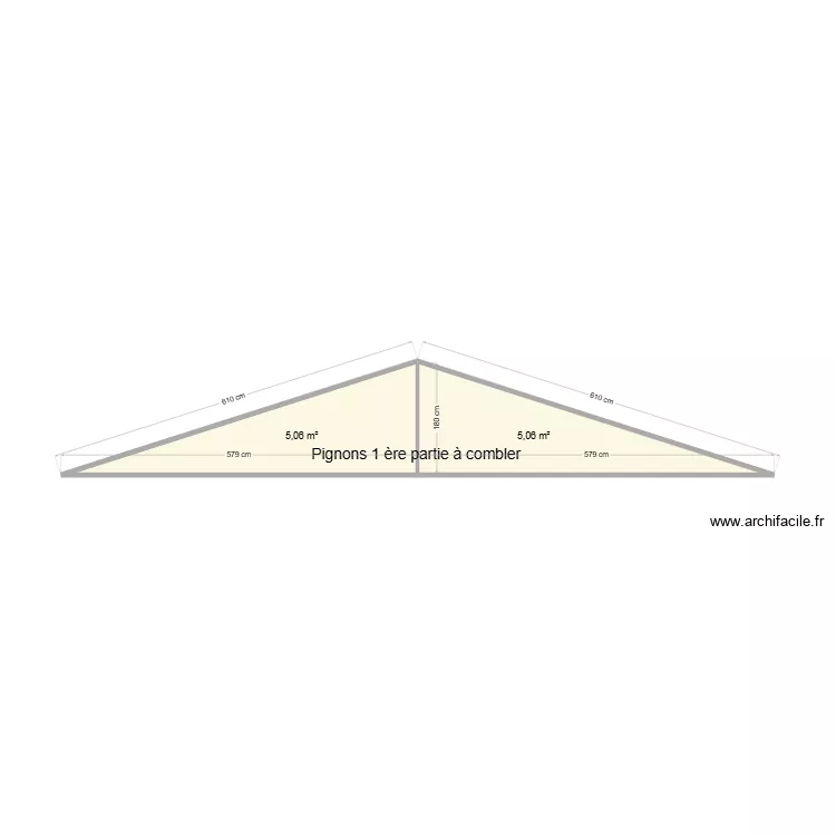 Local BORIS 2 Pignons 1&egrave;re partie. Plan de 