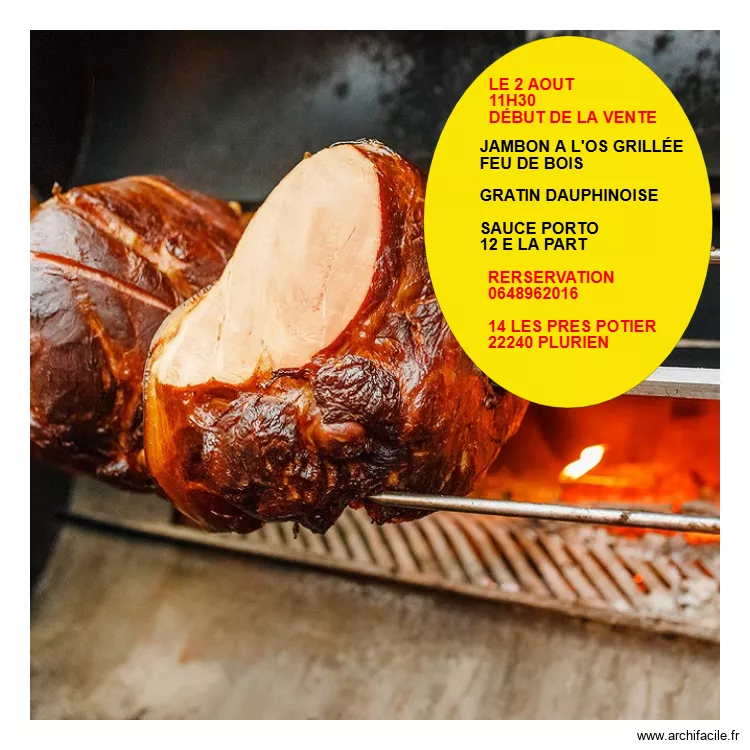 JAMBON OS. Plan de 