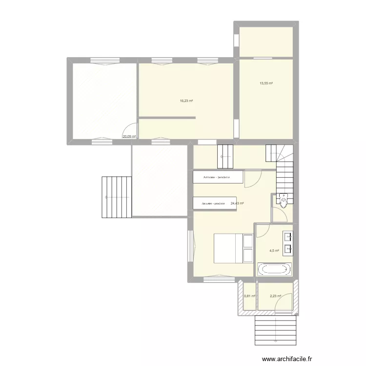 viroflay SOUSSOL4. Plan de 