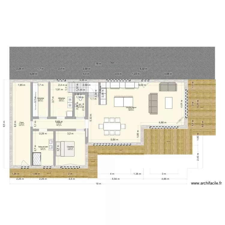 Eglisebis. Plan de 8 Pièces et 121 m² Eglisebis. Plan de 8 Pièces et 121 m²