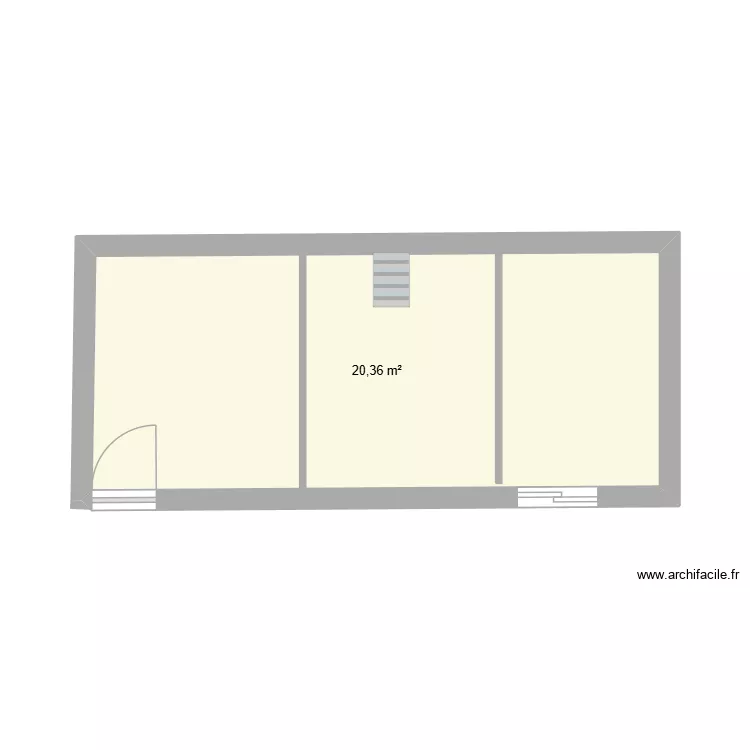 exemple. Plan de 1  et 20 m²