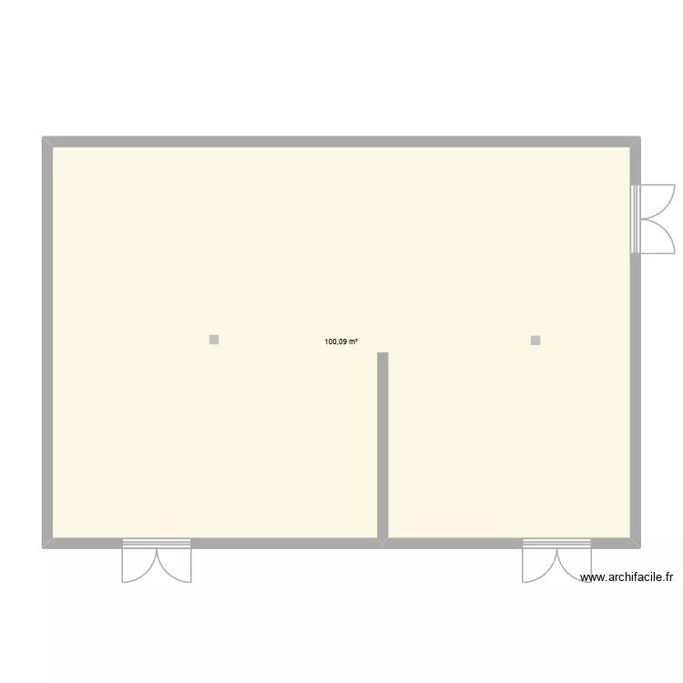 projet VAE. Plan de 1 Pièce et 100 m² projet VAE. Plan de 1 Pièce et 100 m²