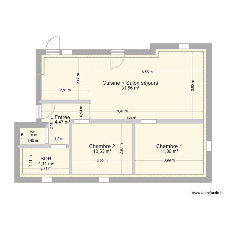DETTWILLER. Plan de 0 pièce et 0 m2 DETTWILLER. Plan de 0 pièce et 0 m2