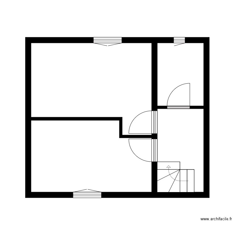 moretti. Plan de 9 pièces et 60 m2