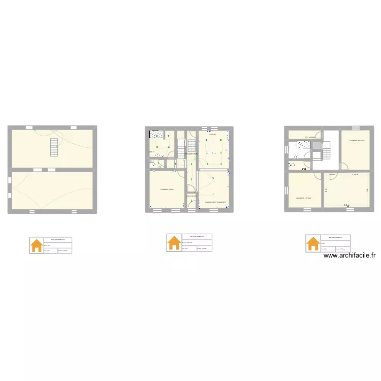 MAISON HAMBACH ELEC LALOU. Plan de 
