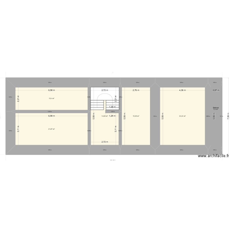 ArchiFacile PRO Reisdorf. Plan de 14 pièces et 235 m2