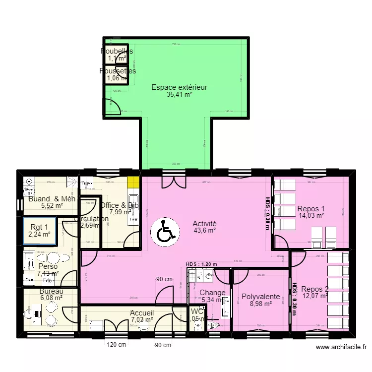 Bourg-en-Bresse 01BB306H PROJET ArL 271223 POST PMI Mak_. Plan de 
