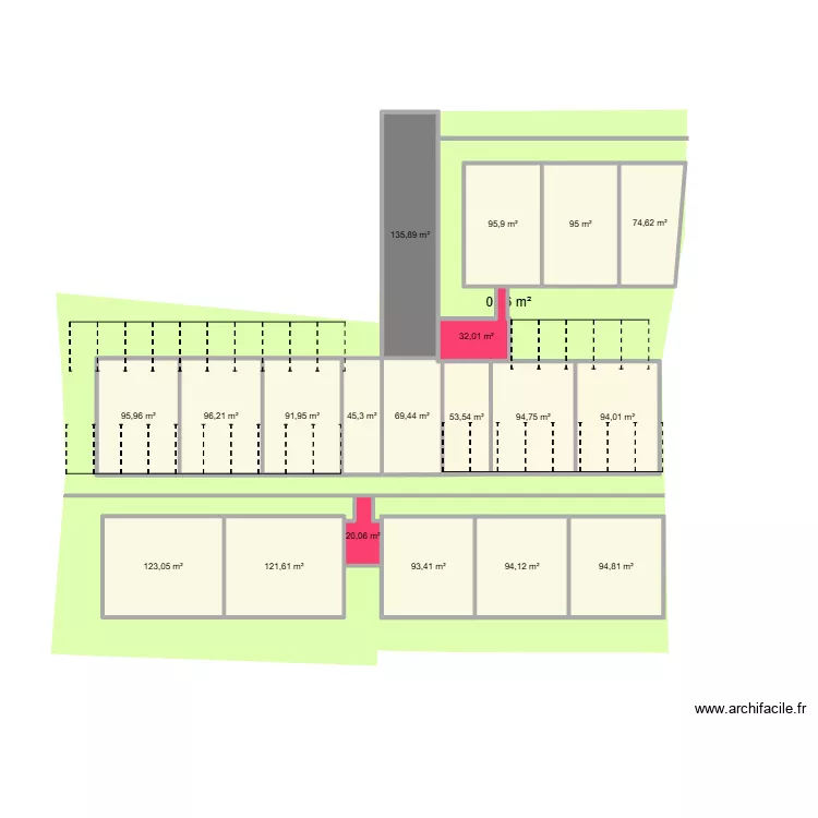commune st suzanne. Plan de 