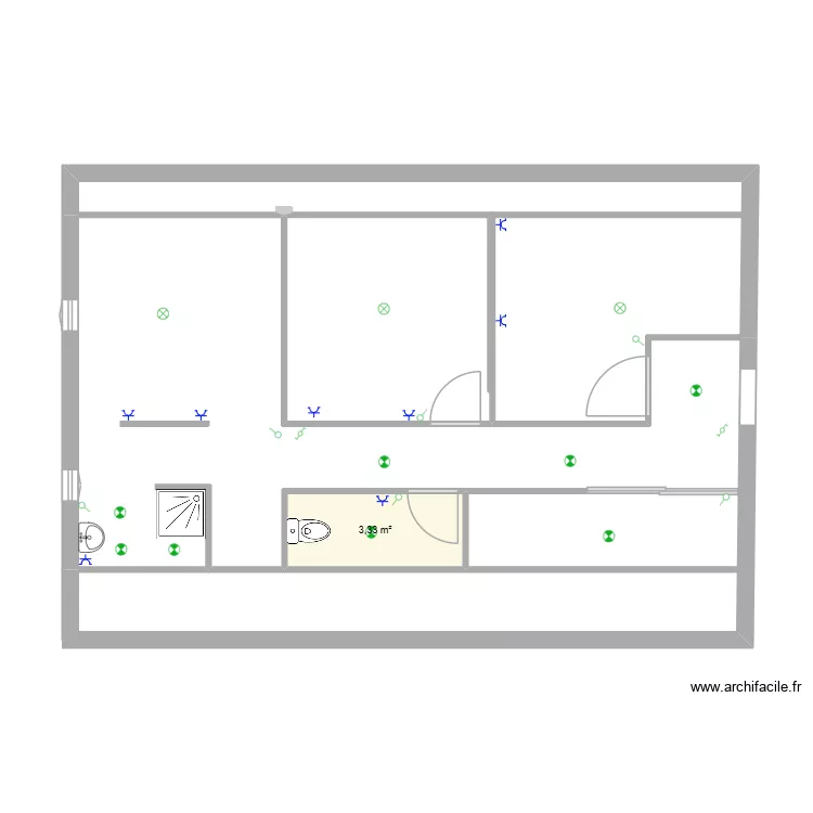 helene. Plan de 1 Pièce et 3 m² helene. Plan de 1 Pièce et 3 m²