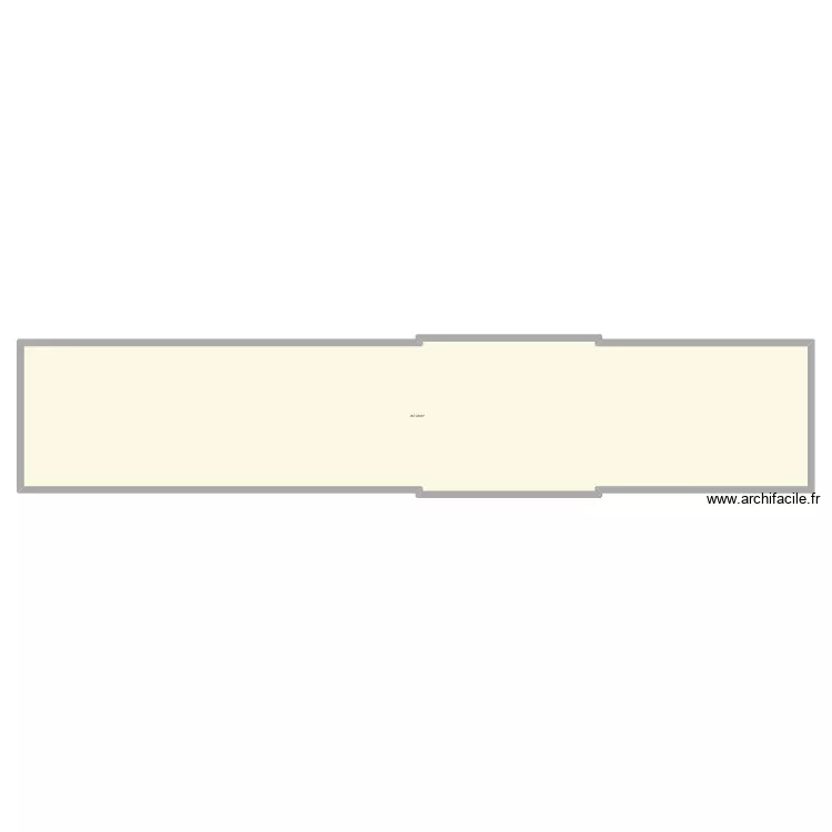 gare. Plan de 1  et 267 m²