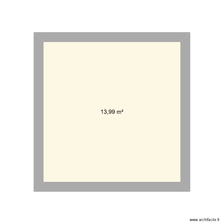 espace parents. Plan de 1 pièce et 14 m2