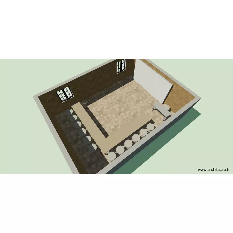 Plan. Plan de 1 Pièce et 48 m² Plan. Plan de 1 Pièce et 48 m²