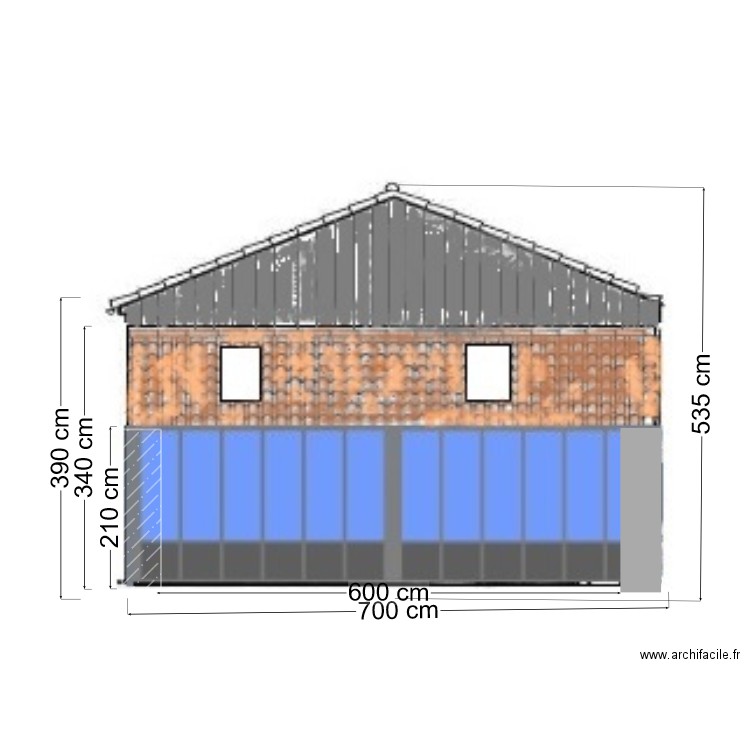 elevation sud 2. Plan de 0 pièce et 0 m2