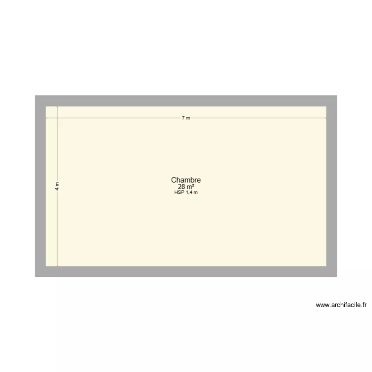 Etage Cabanon Solli&egrave;s. Plan de 1  et 28 m²