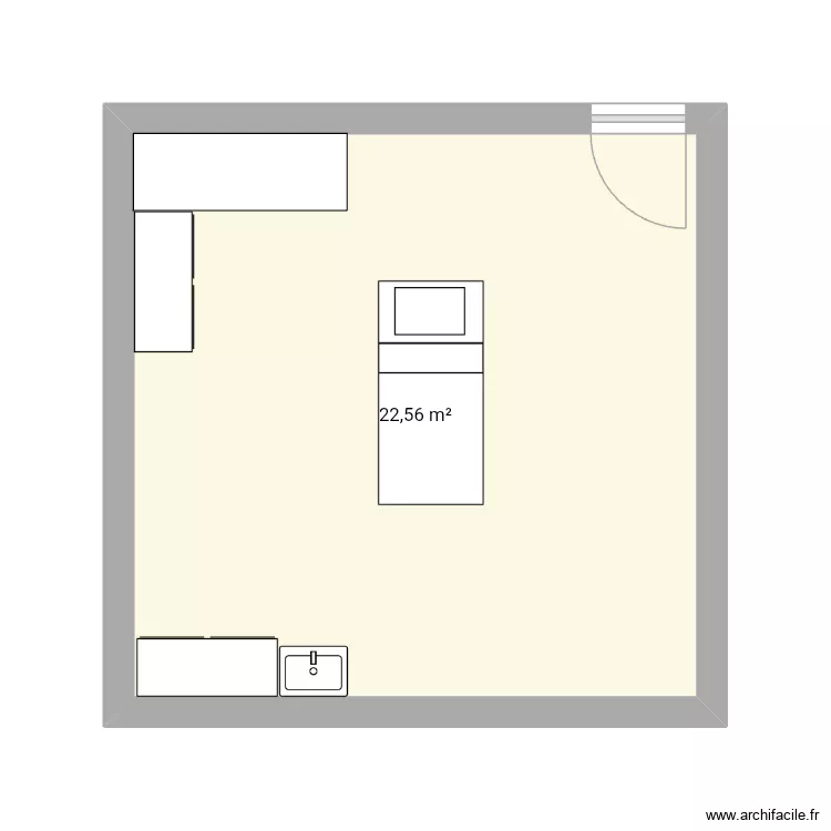 Alix. Plan de 1  et 23 m²