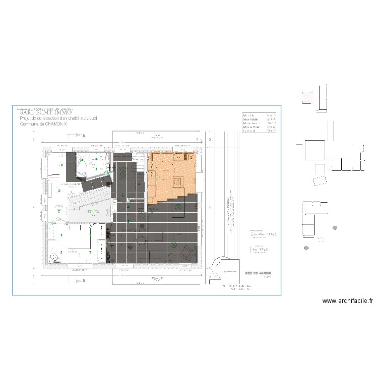 Songenaz R0 ilot cuisine. Plan de 0 pièce et 0 m2