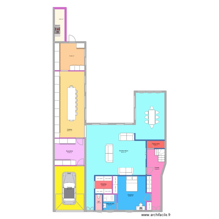 CHATEAUBRIAND PRO V1 RDC. Plan de 12 pièces et 190 m2