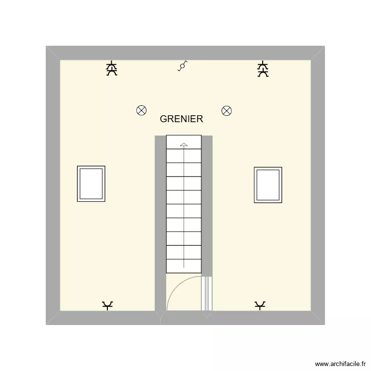 GRENIER. Plan de 1 et 21 m² GRENIER. Plan de 1 et 21 m²