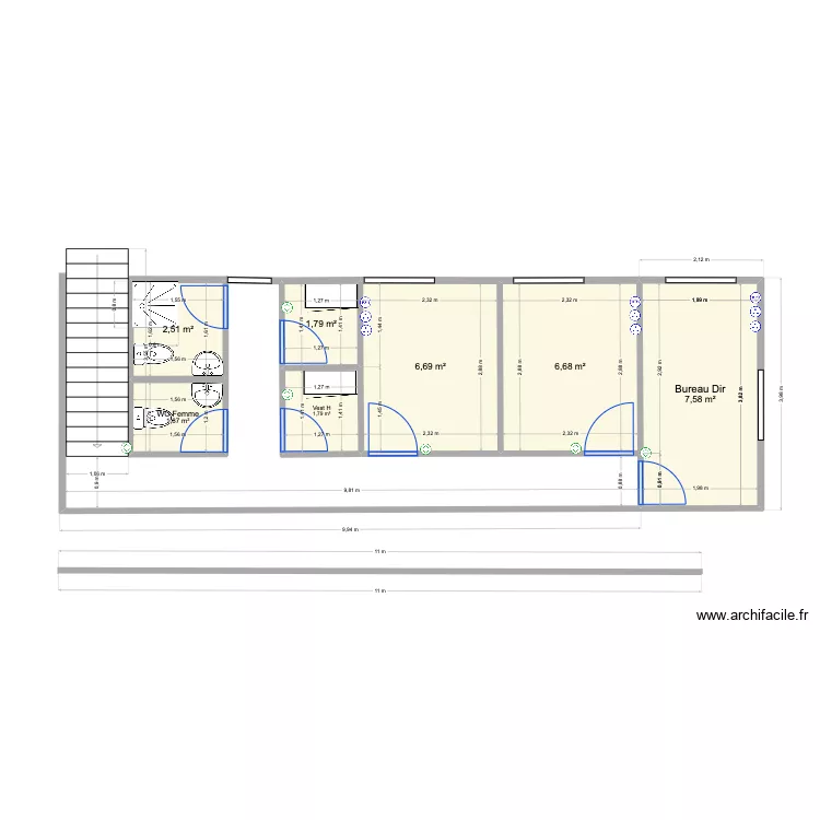 Bureau Snoop version 3. Plan de 