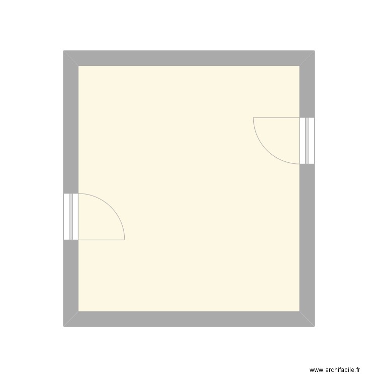 2TNE Cuisine. Plan de 1 pièce et 16 m2