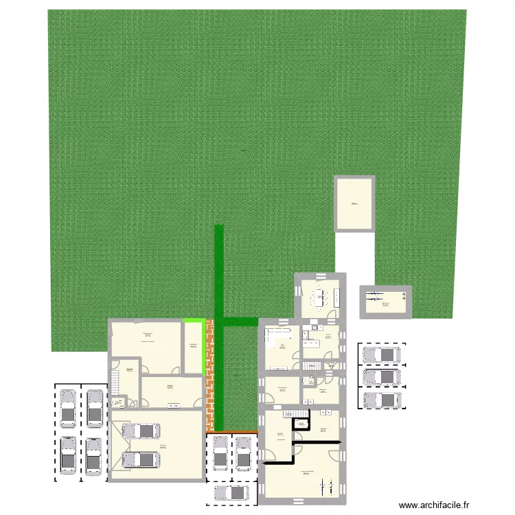 Ligneuville 3. Plan de 47  et 913 m²