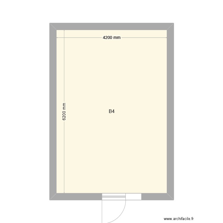 Local vélo Bâtiment 4. Plan de 1 pièce et 26 m2