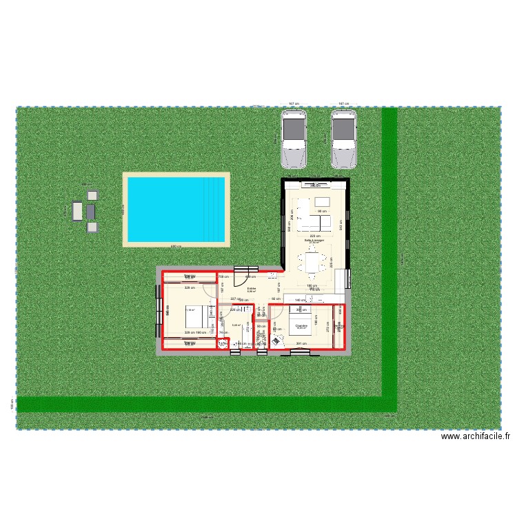 MAISON BEAU. Plan de 10 pièces et 119 m2