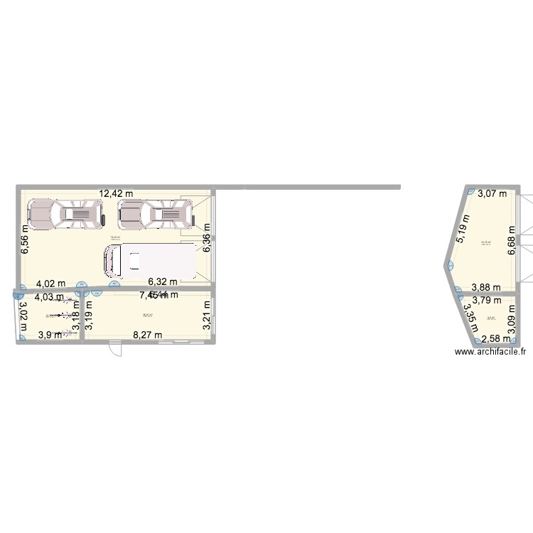 OLERON. Plan de 5 pièces et 154 m2