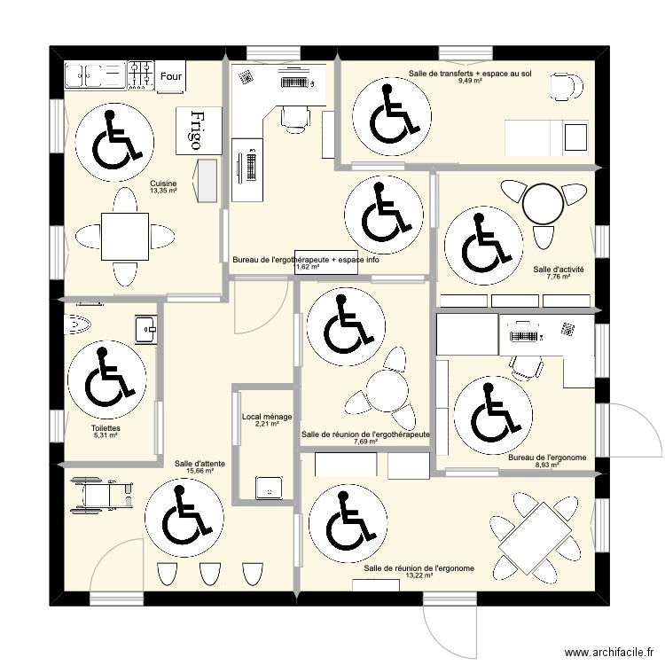 Dossier 1.7/4.7. Plan de 10 pièces et 95 m2