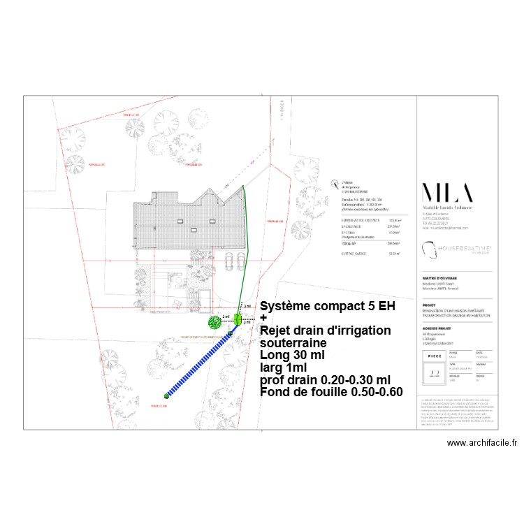Amiel Labri compact drain. Plan de 0 pièce et 0 m2