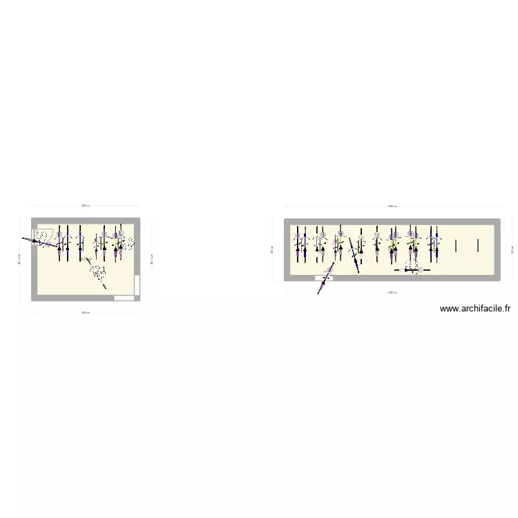 Locaux vélos disfonctionnels. Plan de Locaux vélos disfonctionnels. Plan de