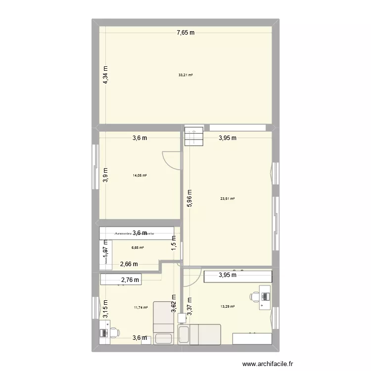 Extension 40m2_v3. Plan de 6 et 102 m² Extension 40m2_v3. Plan de 6 et 102 m²