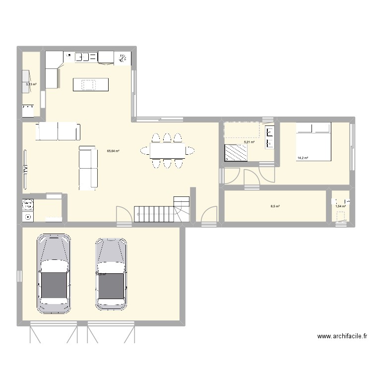 Notre future maison ❤️. Plan de 7 pièces et 137 m2
