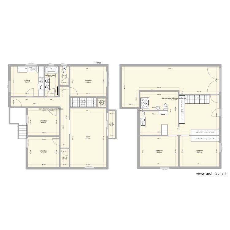 maison couzeix. Plan de 15 pièces et 183 m2