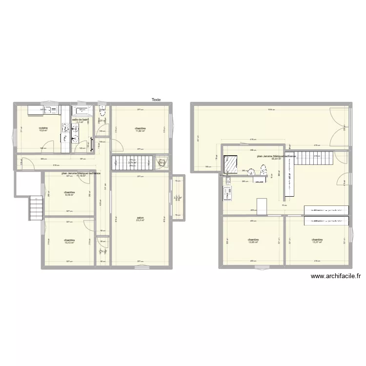 maison couzeix. Plan de 