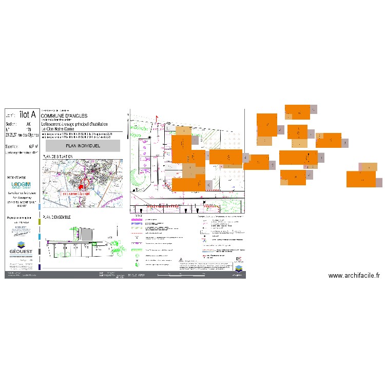 ANGLES_Lotissement Clos Notre-Dame_îlot A_PSLA_V3. Plan de 0 pièce et 0 m2