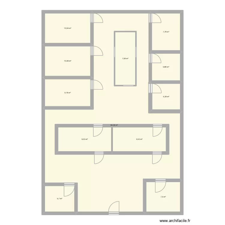 plan spa. Plan de 12  et 212 m²