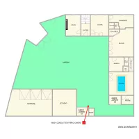 PLAN RDC MAISON ST VICTOR PLUS EXT