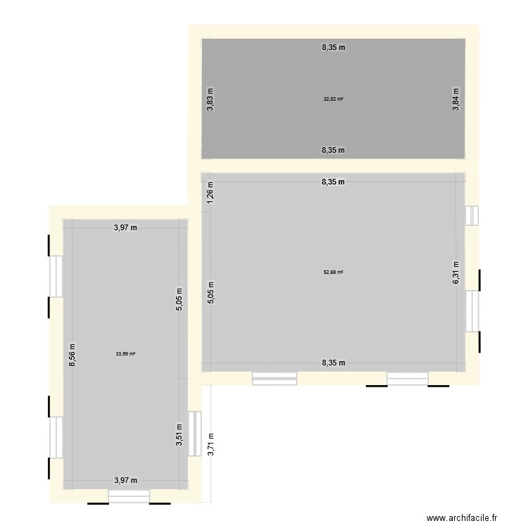Maison 2. Plan de 3 pièces et 119 m2