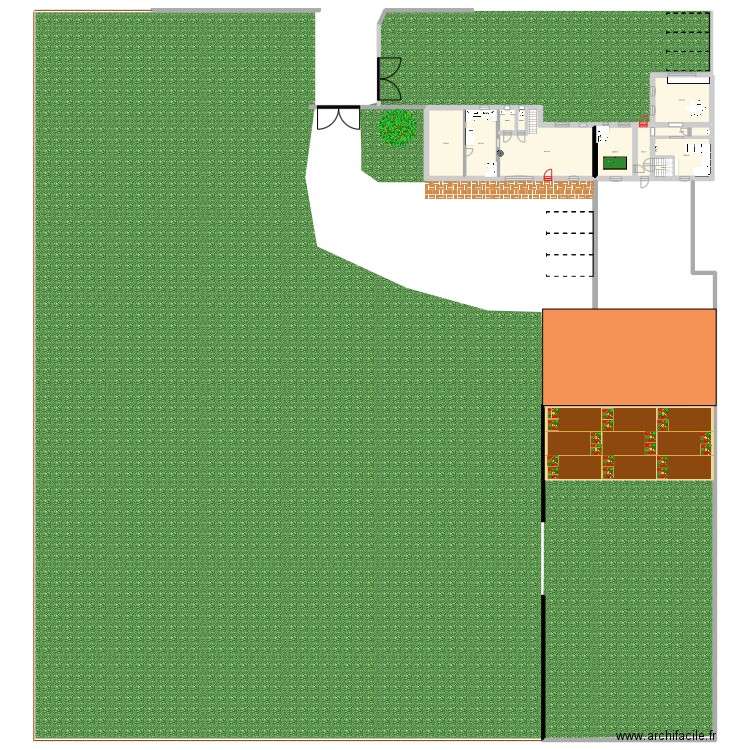 plan Le Roeulx . Plan de 25 pièces et 394 m2