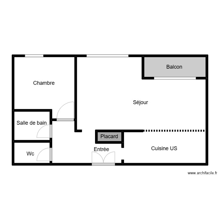 Plan Paco 2. Plan de 6 pièces et 118 m2