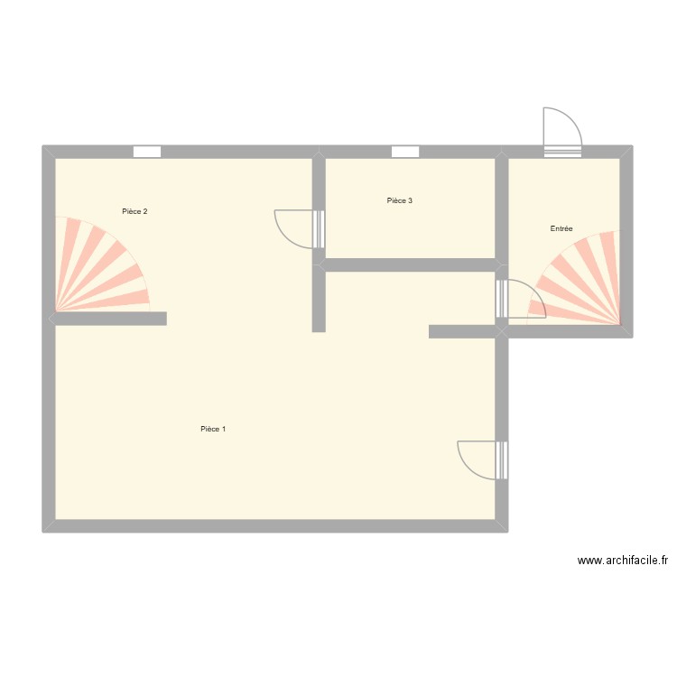 CORNIL PRO. Plan de 3 pièces et 76 m2