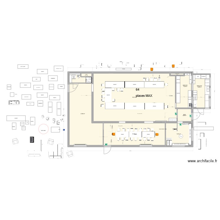 DDK ECHOP 4. Plan de 9 pièces et 207 m2