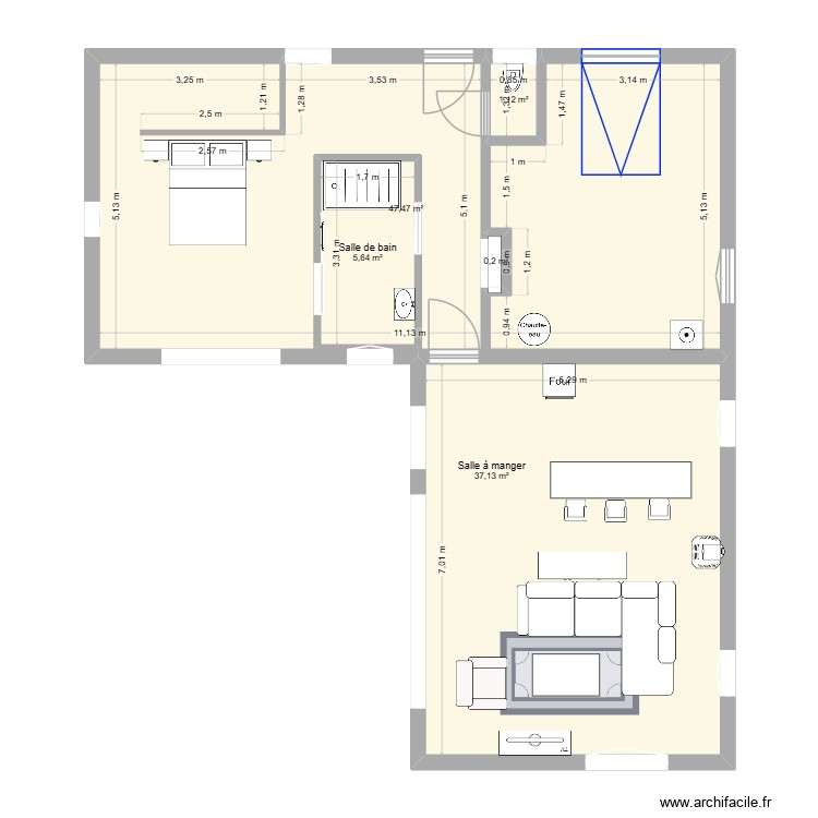 plan maison Ker Marso. Plan de 0 pièce et 0 m2