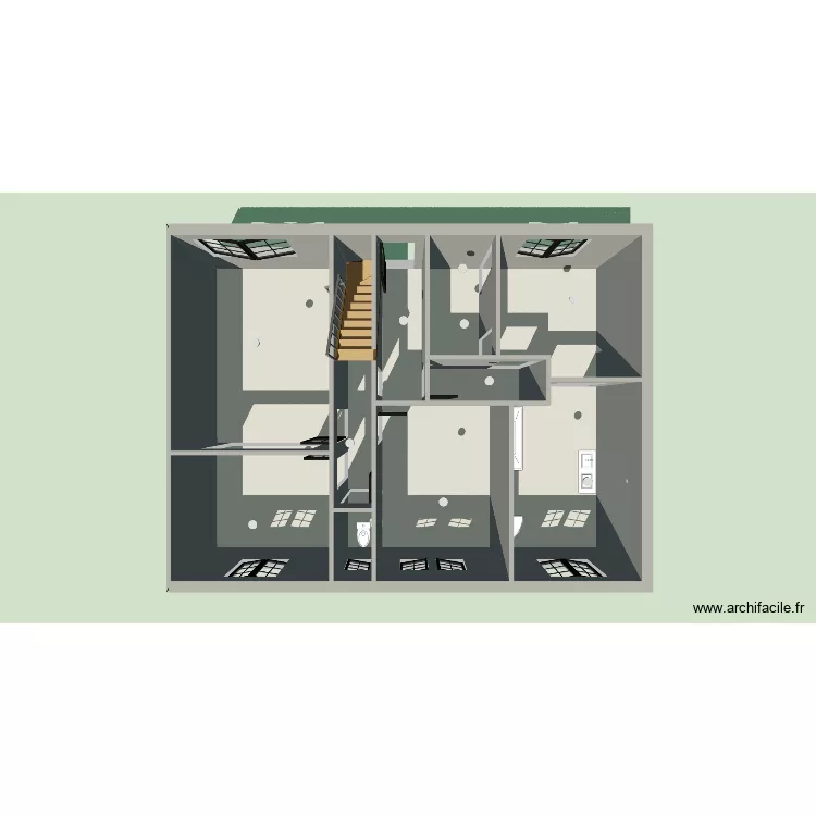 Cnbconcept maison kevin RDC. Plan de 10 Pièces et 77 m² Cnbconcept maison kevin RDC. Plan de 10 Pièces et 77 m²