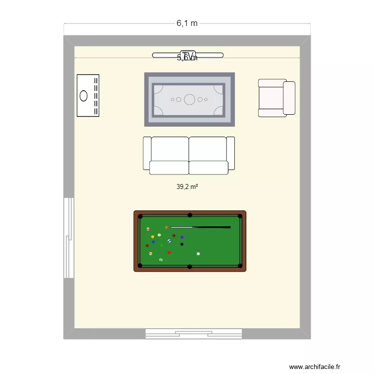 St G Longi&egrave;re. Plan de 1  et 42 m²