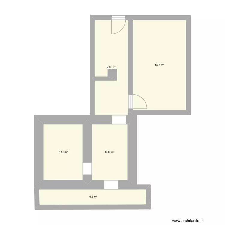 CAVE. Plan de 5 et 44 m² CAVE. Plan de 5 et 44 m²
