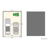 plan garage toit 1 pente de face